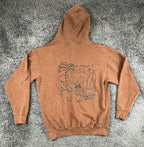 Bad Bunny Un Verano Sin Ti Hoodie Brown Washed World Hottest Tour Merch Small S