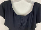 Vince Camuto Jumpsuit  Women’s Black Off Shoulder Ruffle Size M