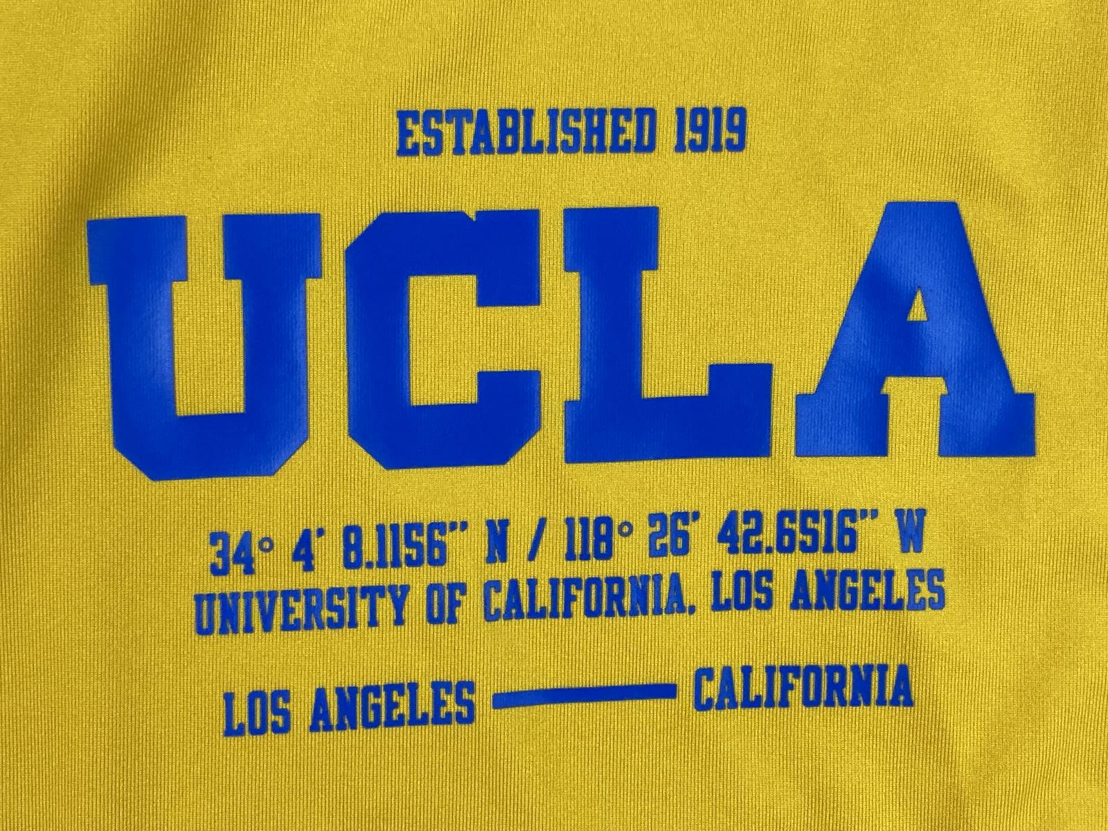 Under Armour Shirt UCLA Bruins Womens Athletic Size Medium Yellow Mesh