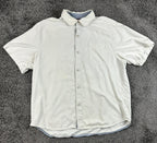 Tommy Bahama Reserve Mens XL White 100% Silk Wine Tasting Embroidered Shirt