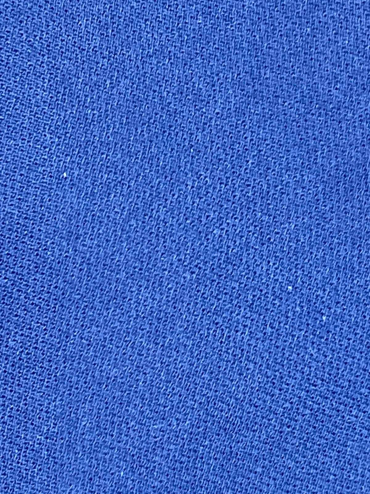 STS Sail to Sable Top Women's Polycrepe Scallop Hem Blue Polyester Size Small