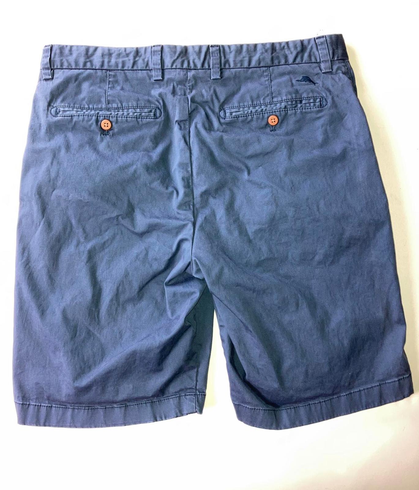 Tommy Bahama Men’s 36 Blue Marlin Embroidered Chino Shorts 97% Cotton 3% Spandex