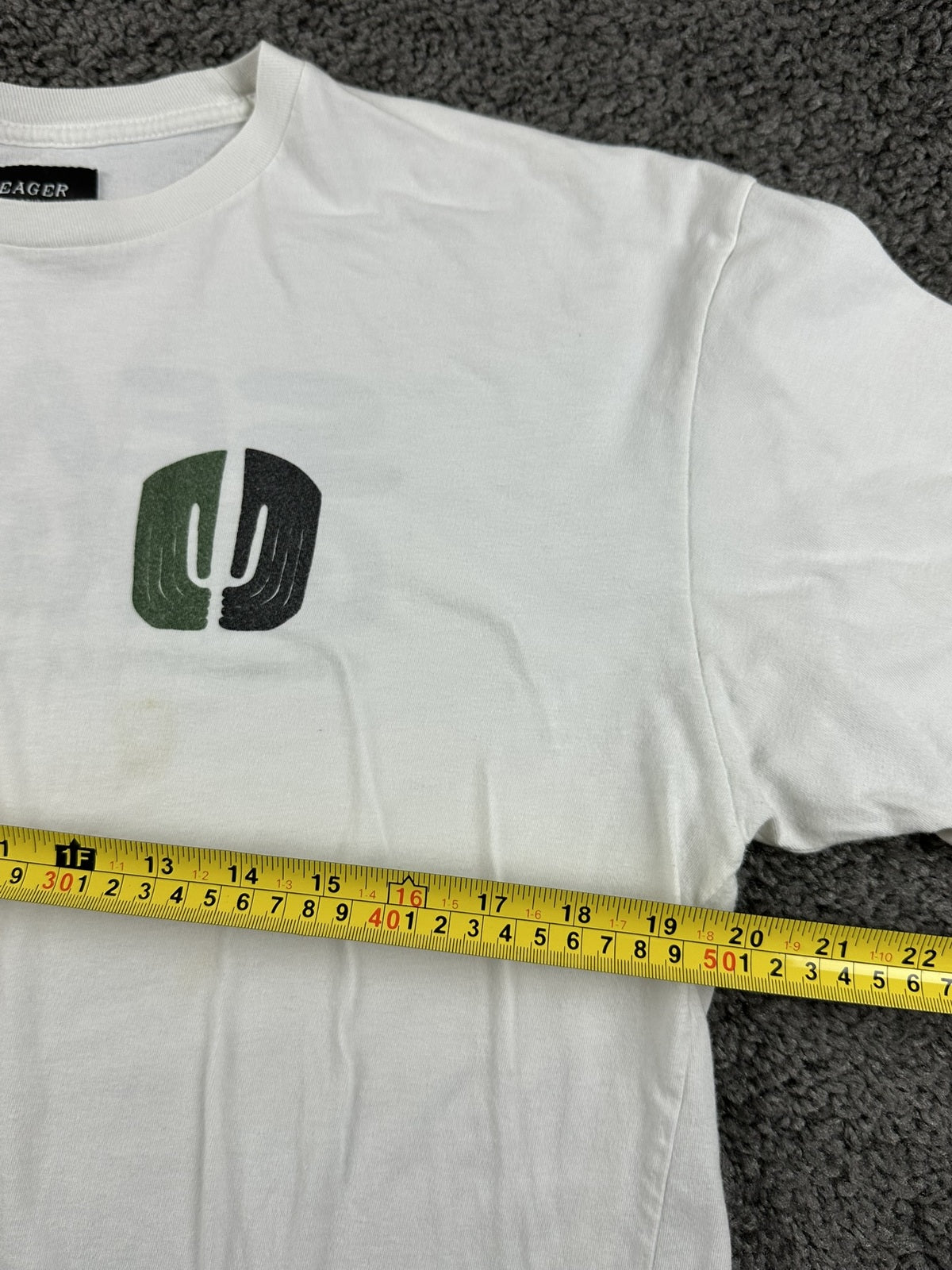 Seager Grit Company Mens T Shirt XL White Green Cactus Community Graphic Tee