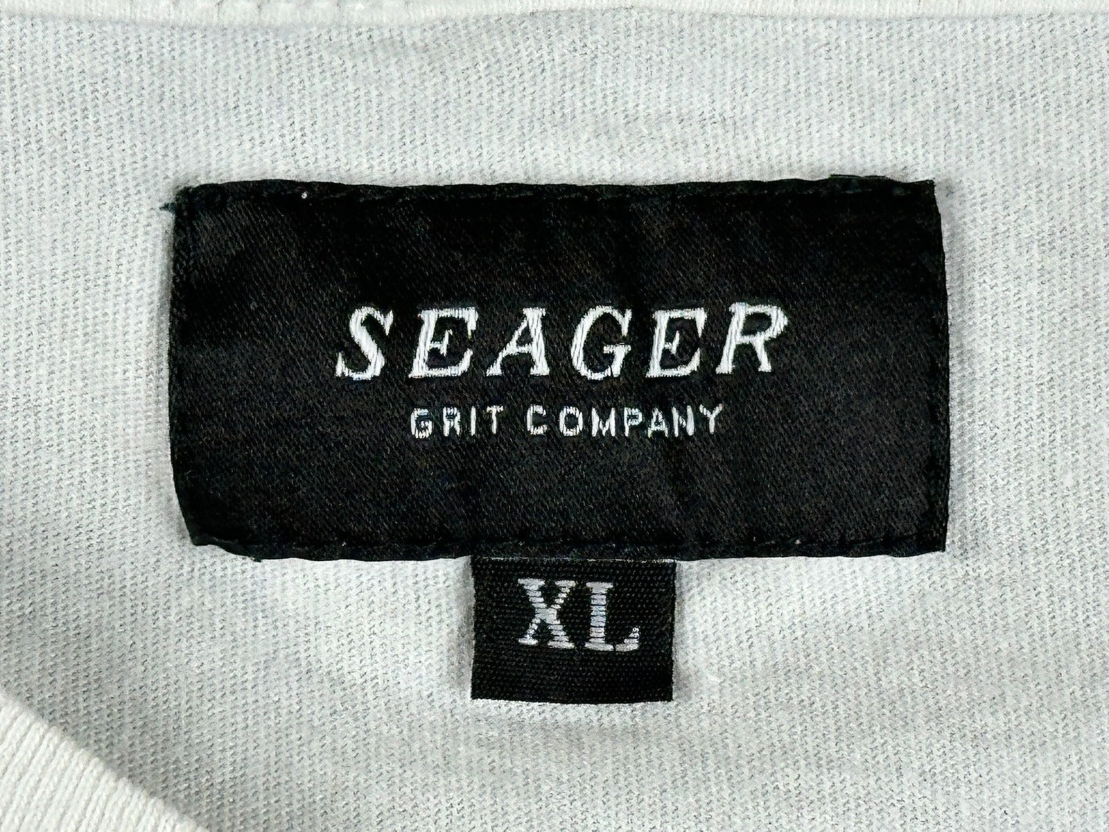 Seager Grit Company Mens T Shirt XL White Green Cactus Community Graphic Tee