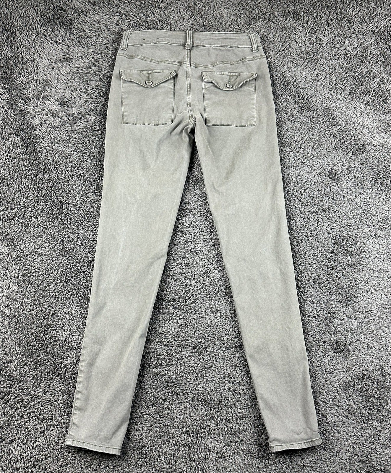 American Eagle  Sateen X Jegging Pants Size 8 Long Olive Green Super Stretch