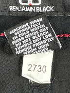 Benjamin Black Mens 46x30 Slim Fit Stretch Jeans Black 5-Pocket Pants