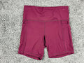 Athleta Womens M Cranberry Red Salutation Stash Pocket II 7" Short Powervita