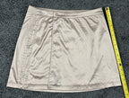 Adidas 2000 Luxe Wrap Satin Rhinestone Mini Skirt Beige Tan Medium