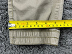 Union Mens M Khaki Stretch Cargo Jogger Pants Zipper Pockets