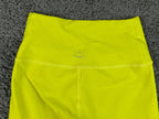 Beyond Yoga Womens XS Neon Yellow Spacedye Square Neck Bra & Midi Legging Set
