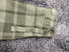 Voyager Mens Green Plaid Sherpa Lined Fleece Shirt Jacket Snap Shacket Sz Large
