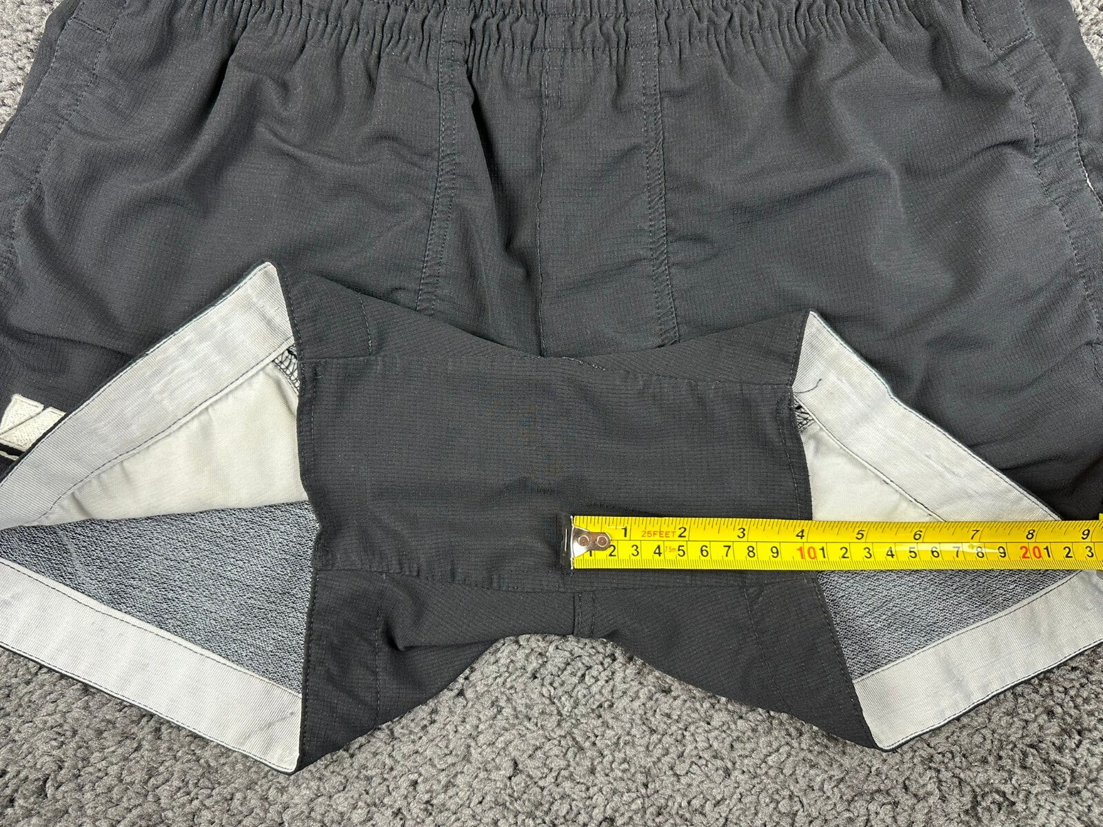KooGa Rugby Shorts Mens Small Black Pockets Elastic Waist Training Athletic 32