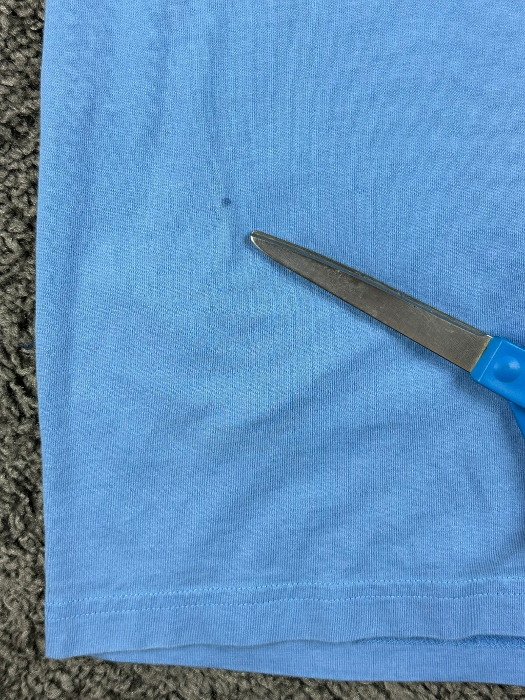 Psycho Bunny Mens M Light Blue Pima Cotton Big Logo T-Shirt Size 5 Medium