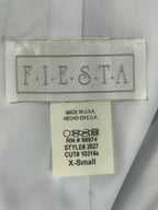NWT Fiesta Womens XS White Purple Glitter Bubble Dress Y2K Sz XS
