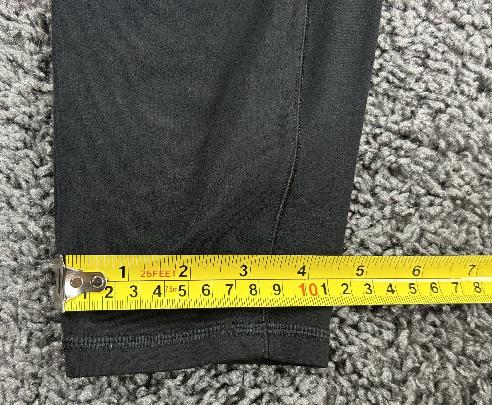 Athleta Salutation Stash 7/8 Women Black Pocket Leggings Sz L