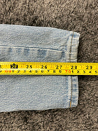 Levi's Premium Womens 24x28 501 S Skinny Jeans Light Wash Button Fly Denim