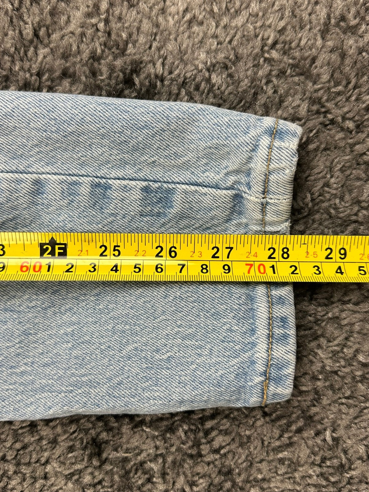 Levi's Premium Womens 24x28 501 S Skinny Jeans Light Wash Button Fly Denim
