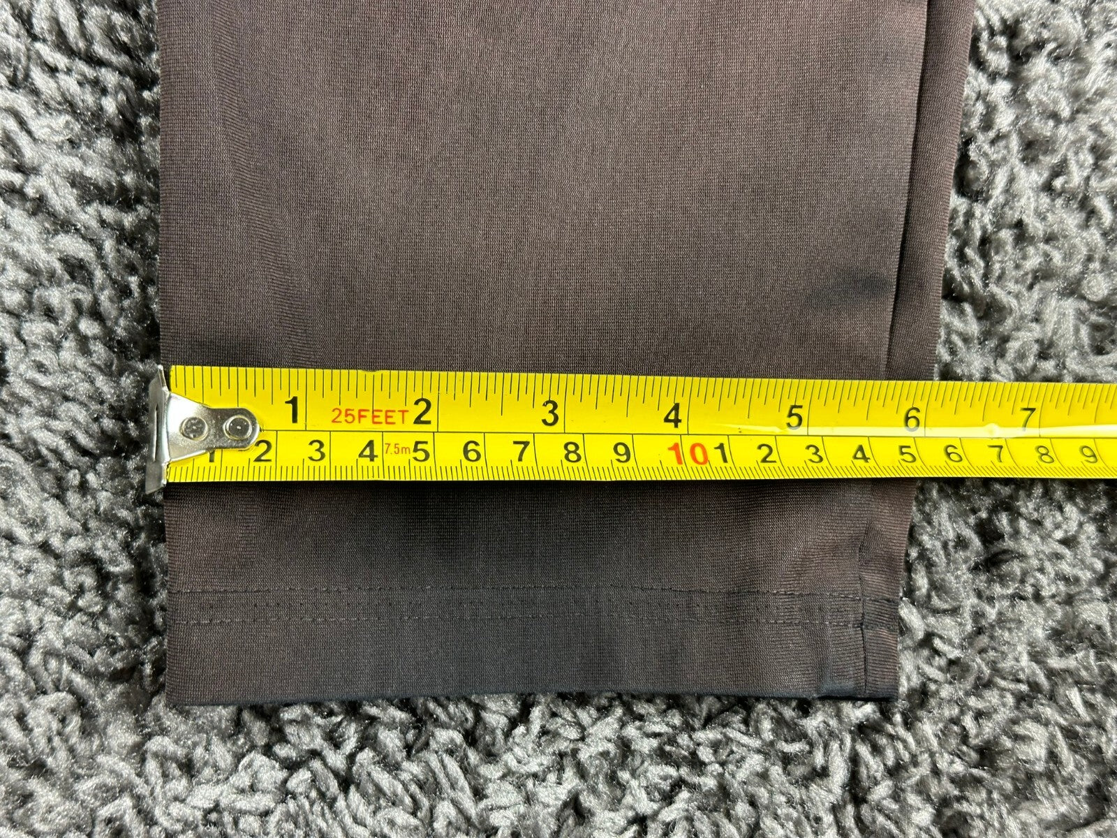 Lululemon ABC Slim-Fit 5 Pocket Pants Mens Black Warpstreme Trousers Sz 31x28