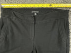 Eileen Fisher Black Milano Viscose Knit Slim Tapered Dress Pants Stretch S/P