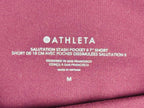 Athleta Womens M Cranberry Red Salutation Stash Pocket II 7" Short Powervita