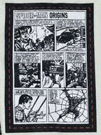 Marvel Spider-Man Origins 1962 Mens S Off White Graphic Jogger Sweatpants