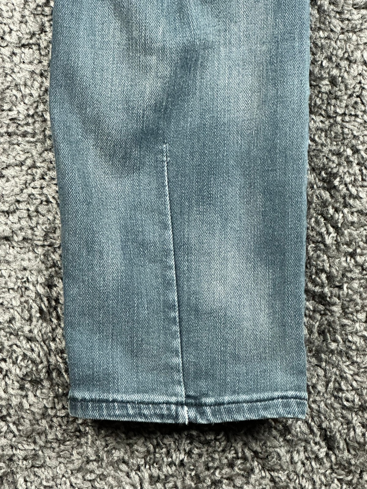 NEUW Denim Mens Iggy Skinny Jeans 31x32 Washed Gray Button Fly Cotton