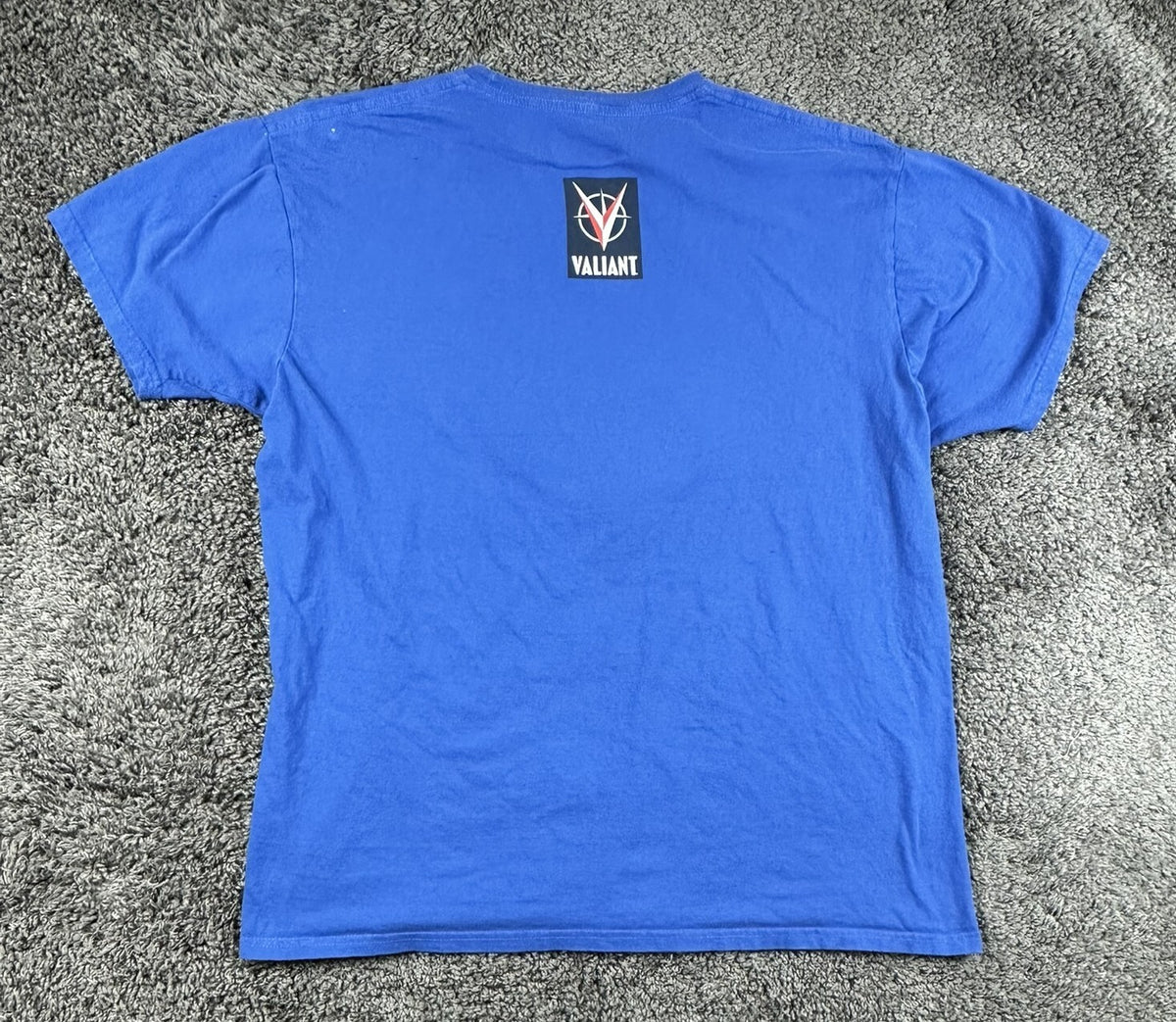 Valiant Comics Bloodshot T-Shirt Mens XL Royal Blue Graphic Superhero Promo Tee