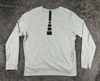 Nike Mens XL Heather Grey Elite World Long Sleeve T-Shirt Dri-Fit