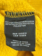 Coors Banquet Mens Sweatshirt Yellow Crewneck Rocky Mountain Beer Graphic Sz M