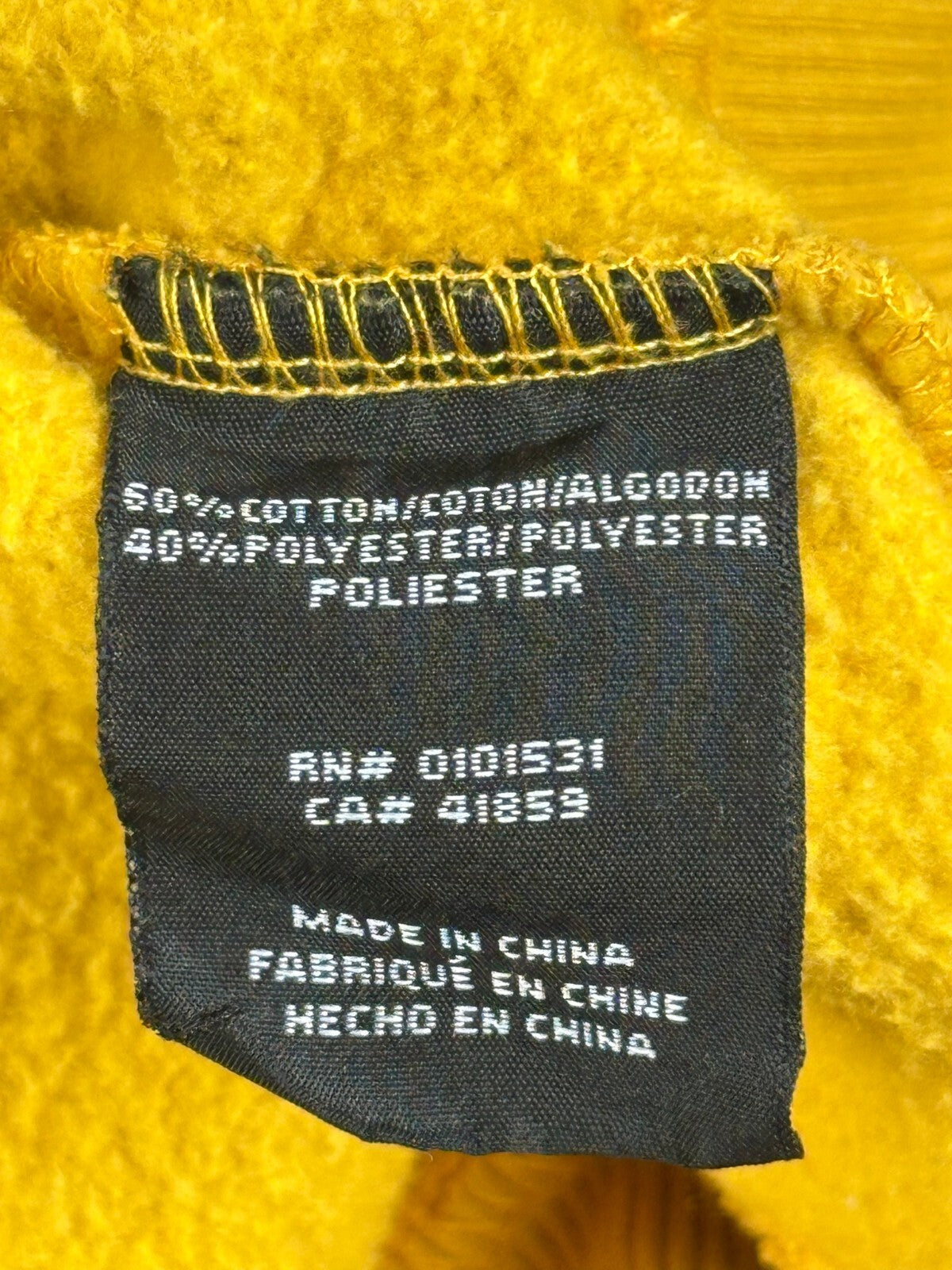 Coors Banquet Mens Sweatshirt Yellow Crewneck Rocky Mountain Beer Graphic Sz M