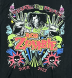 Rob Zombie Freaks on Parade 2022 Tour T-Shirt Mens M Black Concert Merch