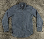 J.Crew Lightweight Chambray Men's S Navy Blue Dotted Long Sleeve Button-Up Shirt