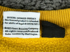 Coors Banquet Mens Sweatshirt Yellow Crewneck Rocky Mountain Beer Graphic Sz M