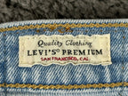 Levi's Premium Womens 24x28 501 S Skinny Jeans Light Wash Button Fly Denim