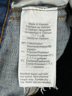 Madewell 9" High Rise Skinny Jeans Blue Raw Hem Denim Stretch Womens Sz 25