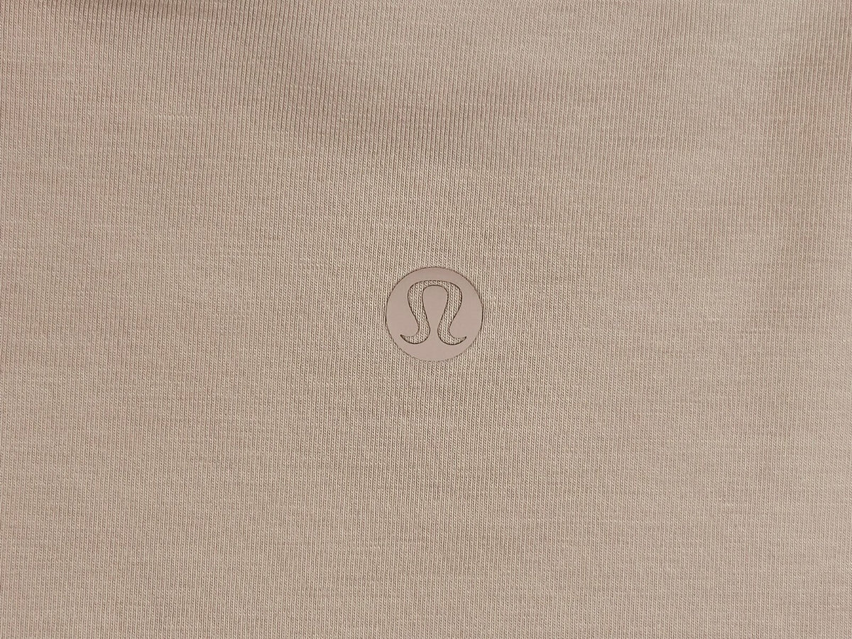Lululemon Womens 10 Blush Pink Love Crew T-Shirt Curved Hem