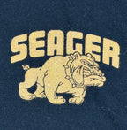 Seager Co Men's Bulldog T-Shirt Black Graphic Crew Neck Short Sleeve Cotton XL