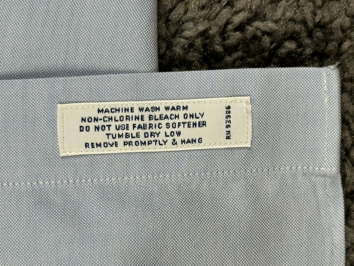 Brooks Brothers Mens XL Light Blue Slim Fit Non-Iron Original Polo Shirt