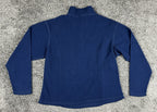 Vintage Black Diamond Womens Large Blue 1/4 Zip Fleece Pullover Jacket Top