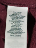True Religion Core Jogger Sweatpants Mens L Burgundy Horseshoe Logo Lounge Pants