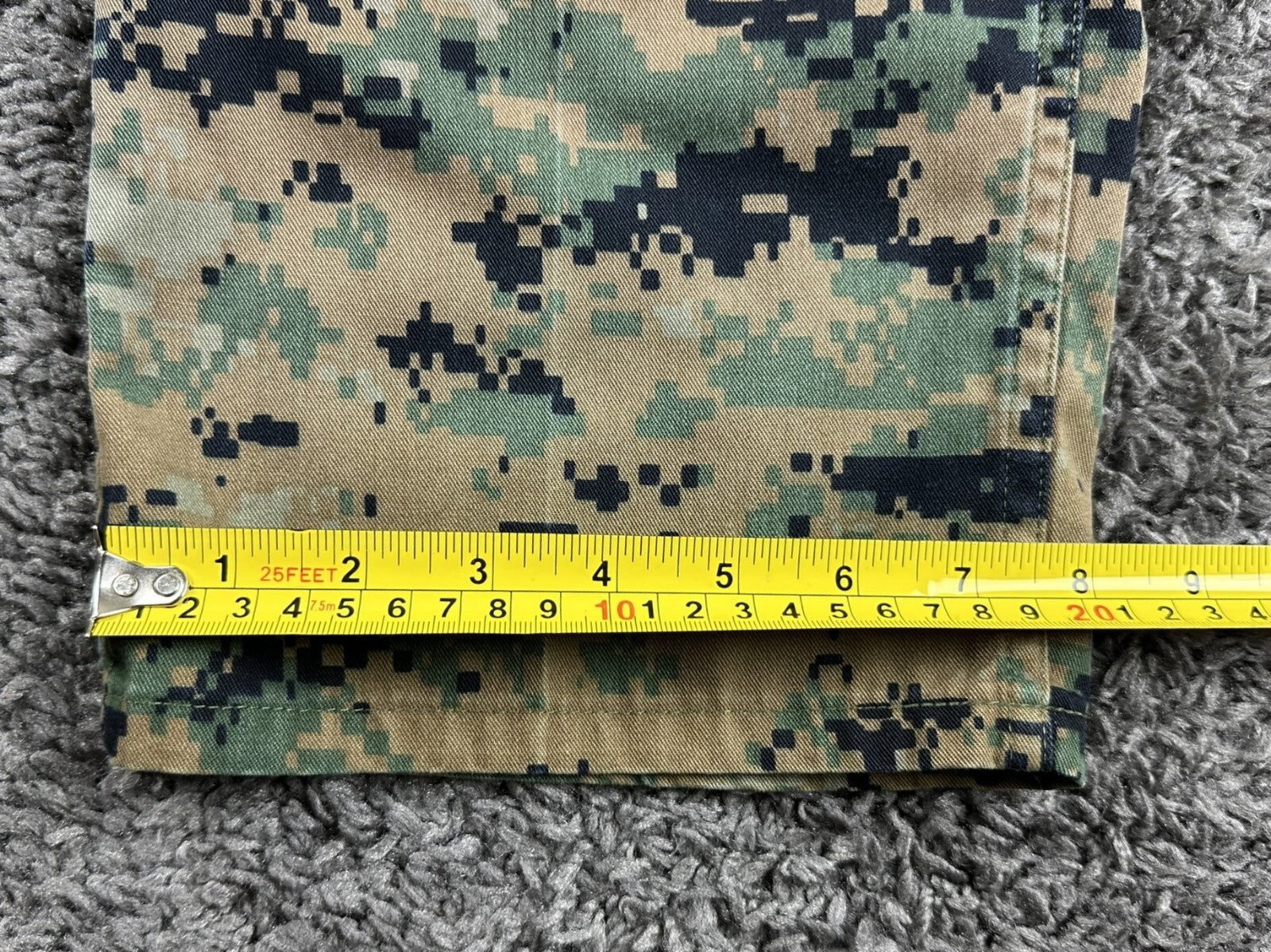 USMC Woodland MARPAT Combat Utility Pants Long Military Cargo Trousers Sz Small