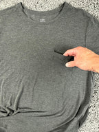 Cozy Earth Mens Gray Pocket T-Shirt Bamboo Viscose Stretch Tee Sz Medium
