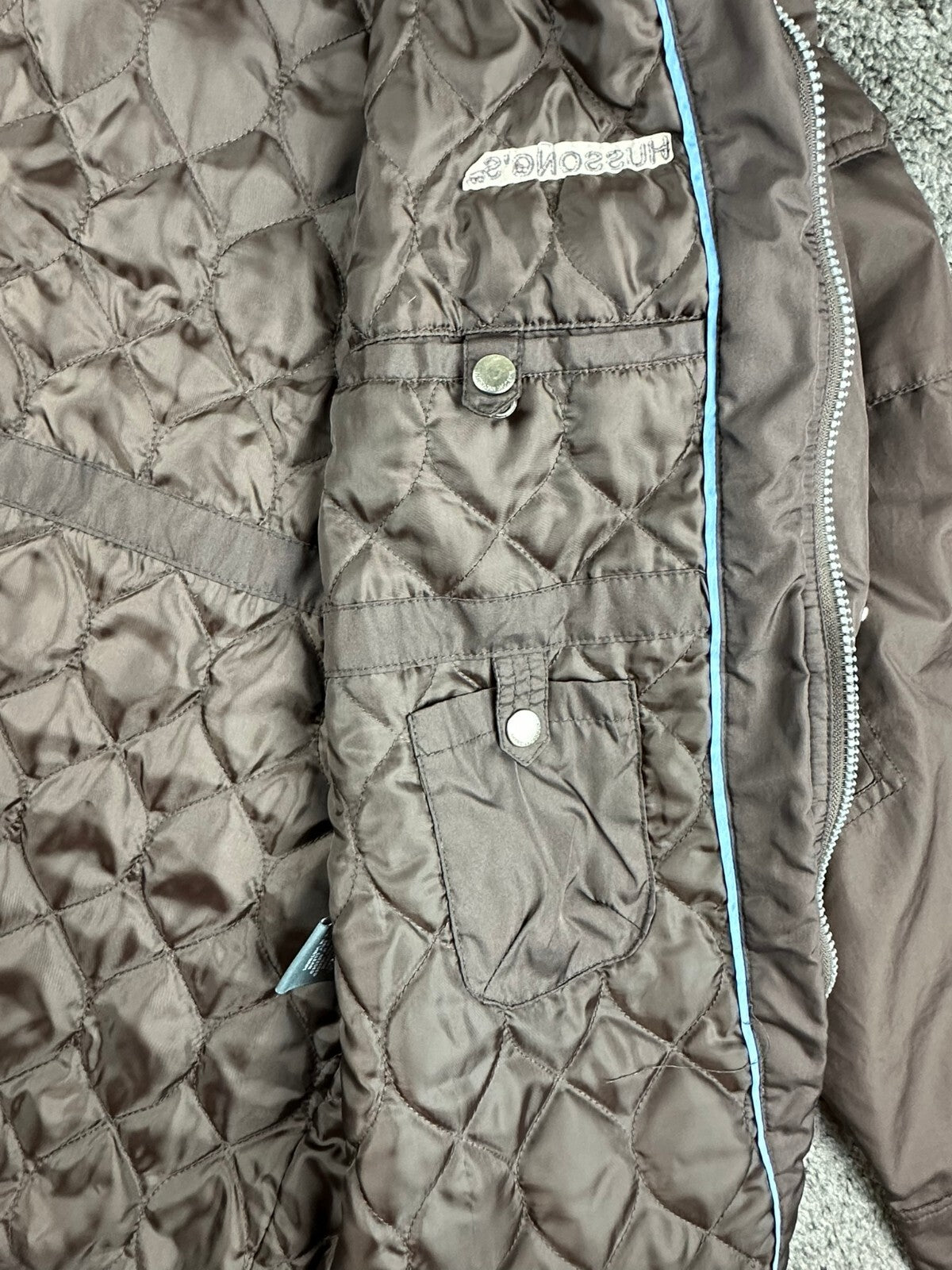 Alexander Julian American Modern Mens L Hussongs Ensenada Brown Quilted Jacket