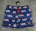 Baseballism x USA Baseball  Mesh Athletic Shorts Navy Blue Large Pockets NWT