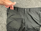 J Lindeberg Elof Slim Fit Poly Golf Pants Mens 36x34 Black Trousers Stretch