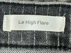 FRAME Le High Flare Jeans 25 Charcoal Pinstripe High Rise Stretch Denim Pants