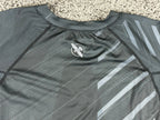 Hayabusa Mens XXL Black Geo Liquid Ti Long Sleeve Rash Guard Compression Shirt