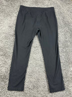 Eileen Fisher Black Milano Viscose Knit Slim Tapered Dress Pants Stretch S/P