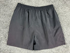 Vintage Adidas Mens XL Black Tennis Golf Athletic Shorts Elastic Zip Fly Y2K