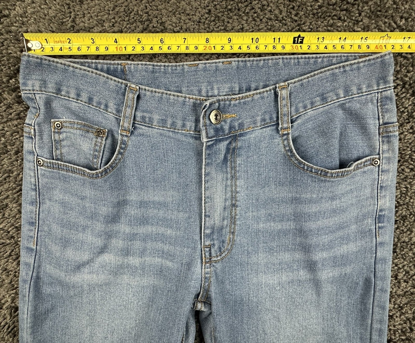 J Mail Jeans Mens Light Wash Straight Leg Stretch Denim Made in Korea Sz 32x32